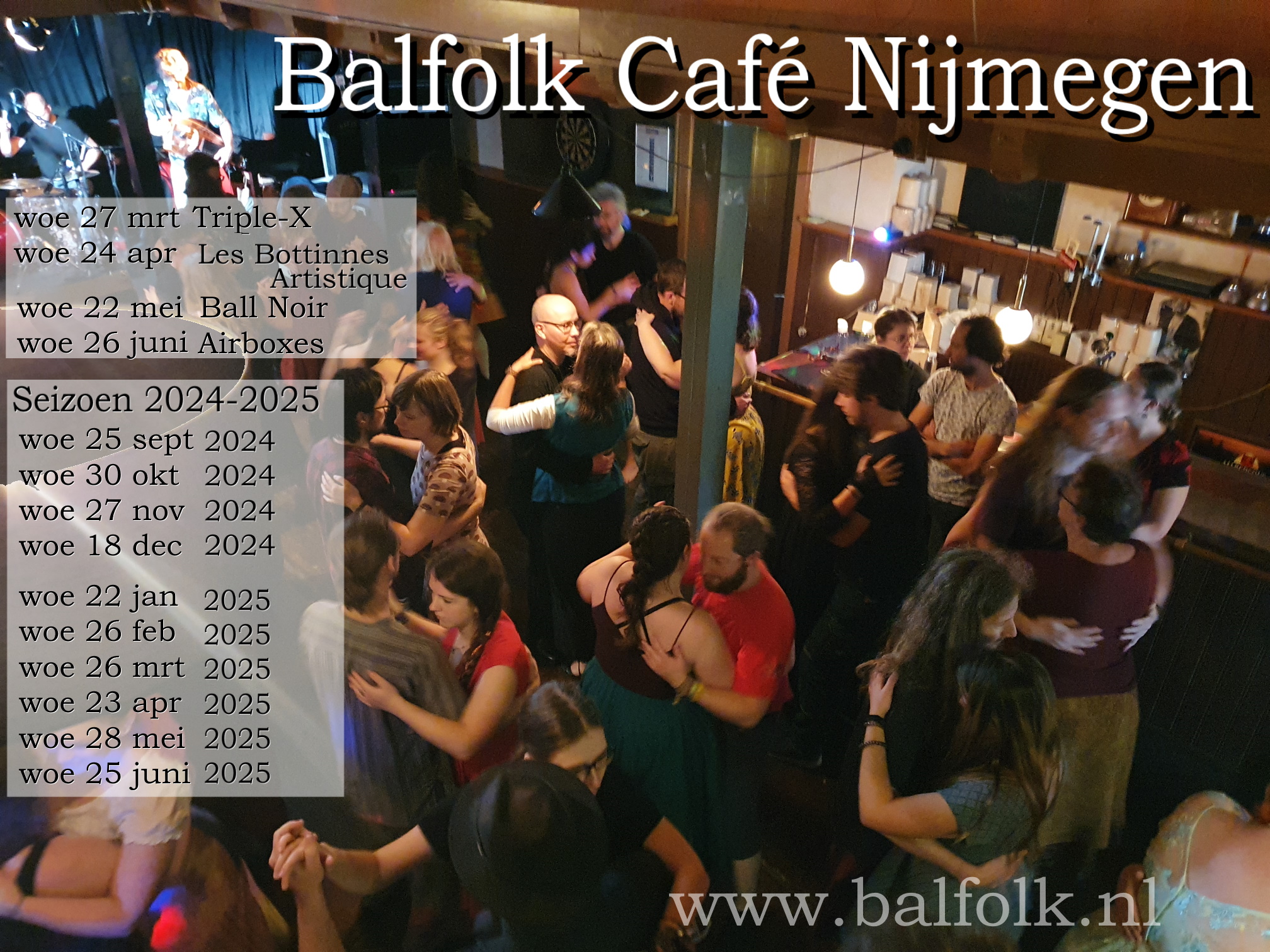 Balfolk café Nijmegen met Drøn en Mook